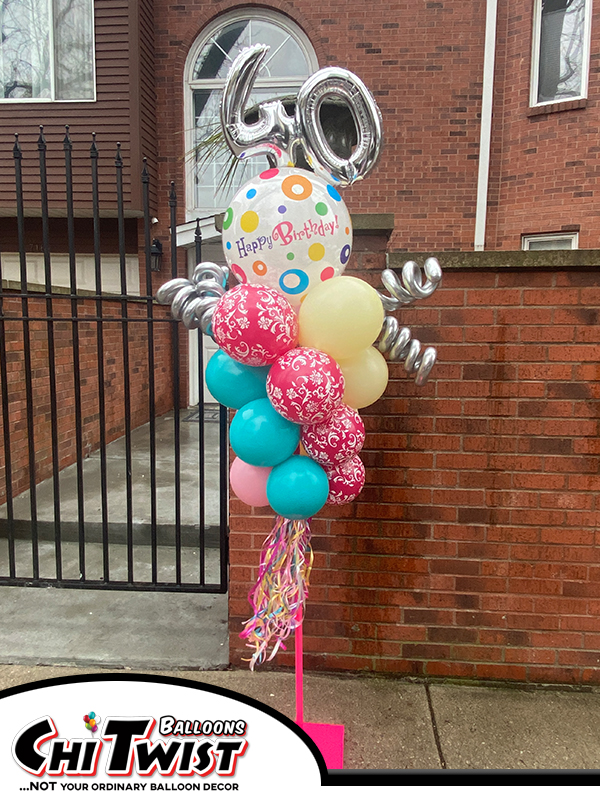 Birthday Detailed Balloon Pole