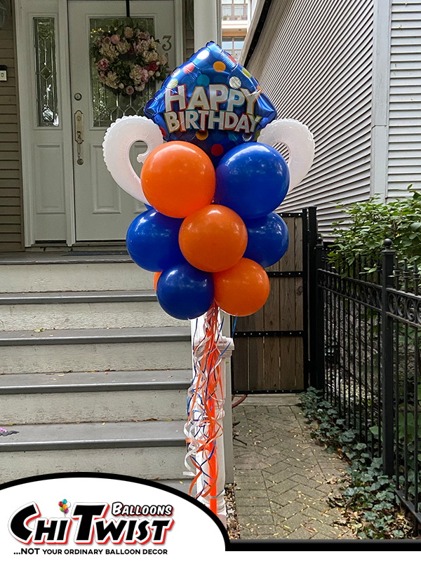 Happy B-Day Balloon Pole
