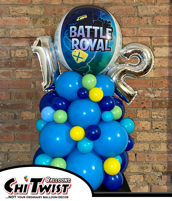 Fortnite Balloon Centerpiece battle royal for a second birthday