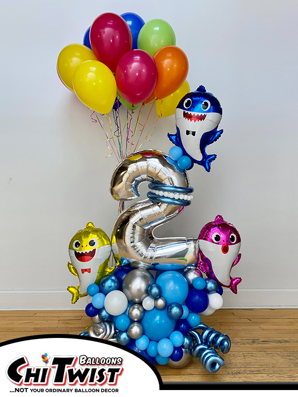 Baby Shark Garland Balloon Display