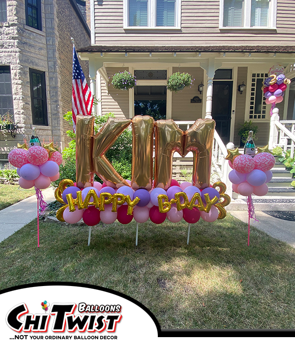 Happy Birthday Yard Display Custom design