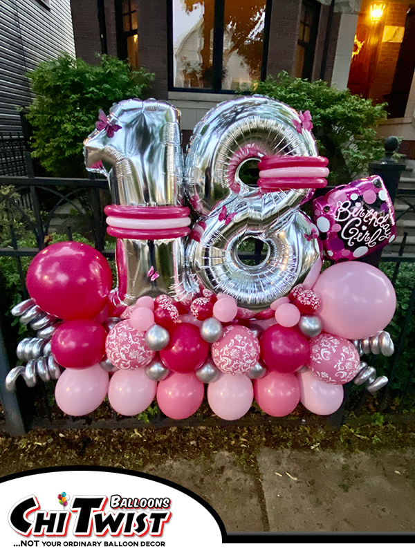 Deluxe Marquee Balloon for an 18th Birthday