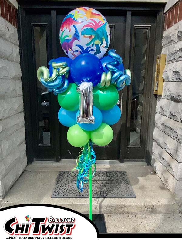 Dinosaur Theme Balloon Pole