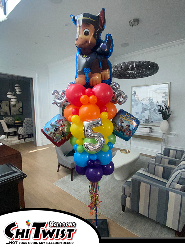 5th Birthday Paw Patrol Garland Pole