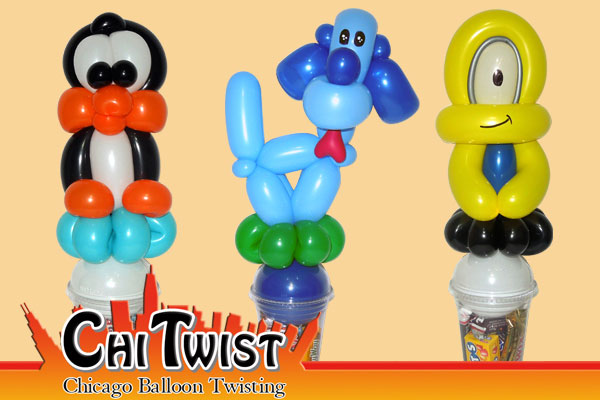 Penguin Puppy Minion Candy Cup Balloons