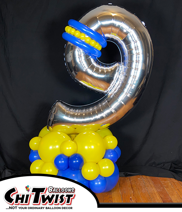 Jumbo Number Floor Centerpiece