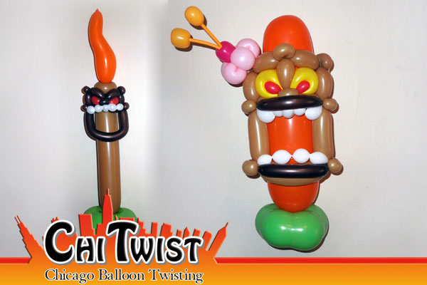 Tiki Centerpieces Balloons