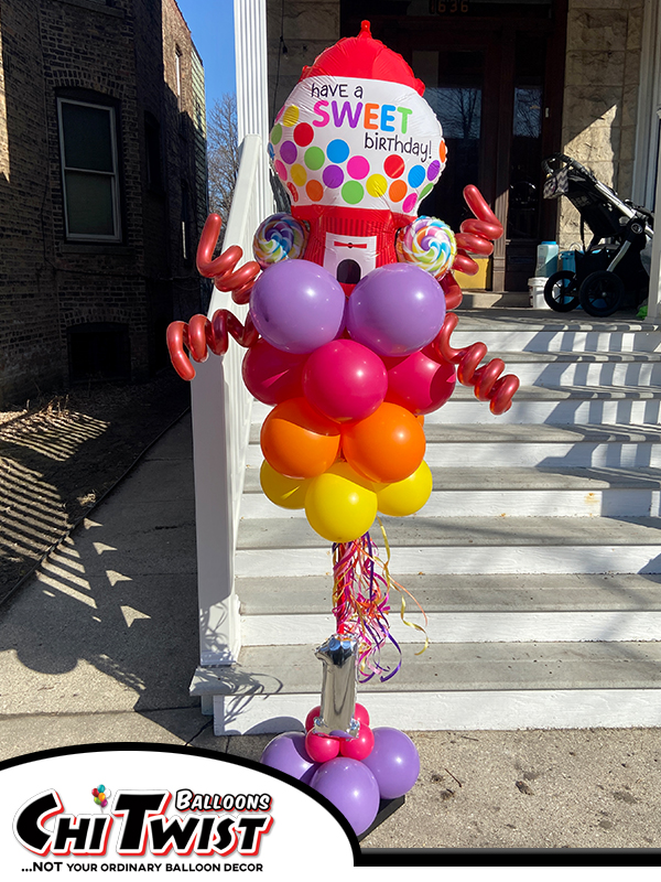 Candy Balloon Column Display