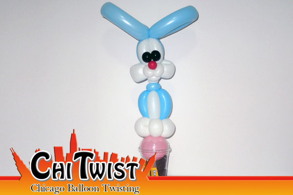 Bunny Candy Cup Easter Balloon