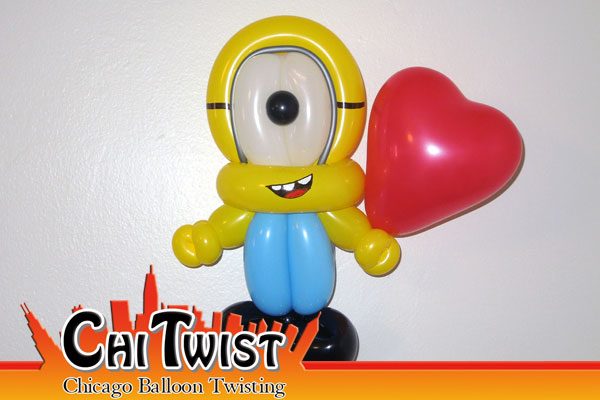 Minion Valentine's Day Balloon