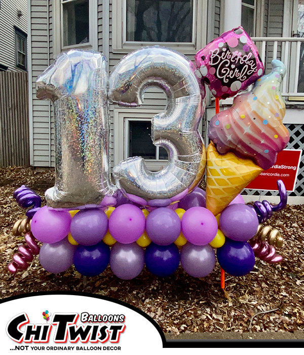 Ice Cream Deluxe Marquee for a 13th birthday girl