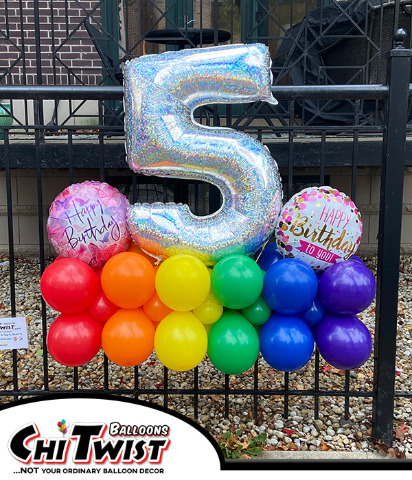 Rainbow Balloon Marquee