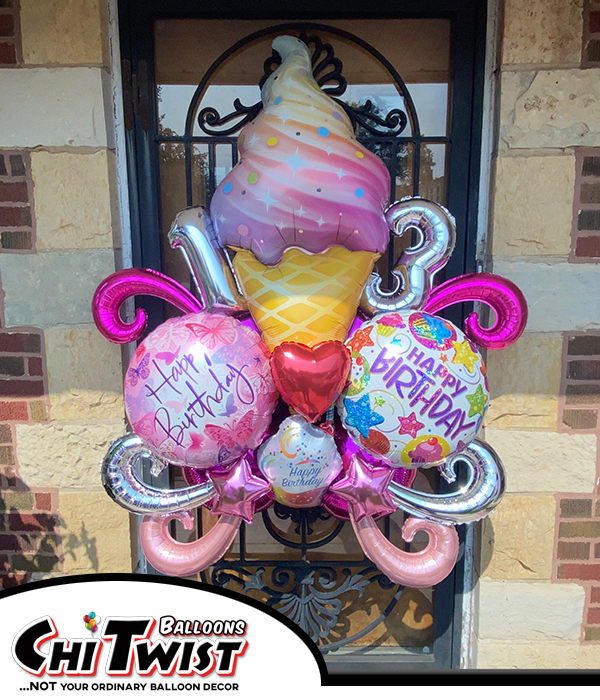 Ice Cream Cone Foil Display