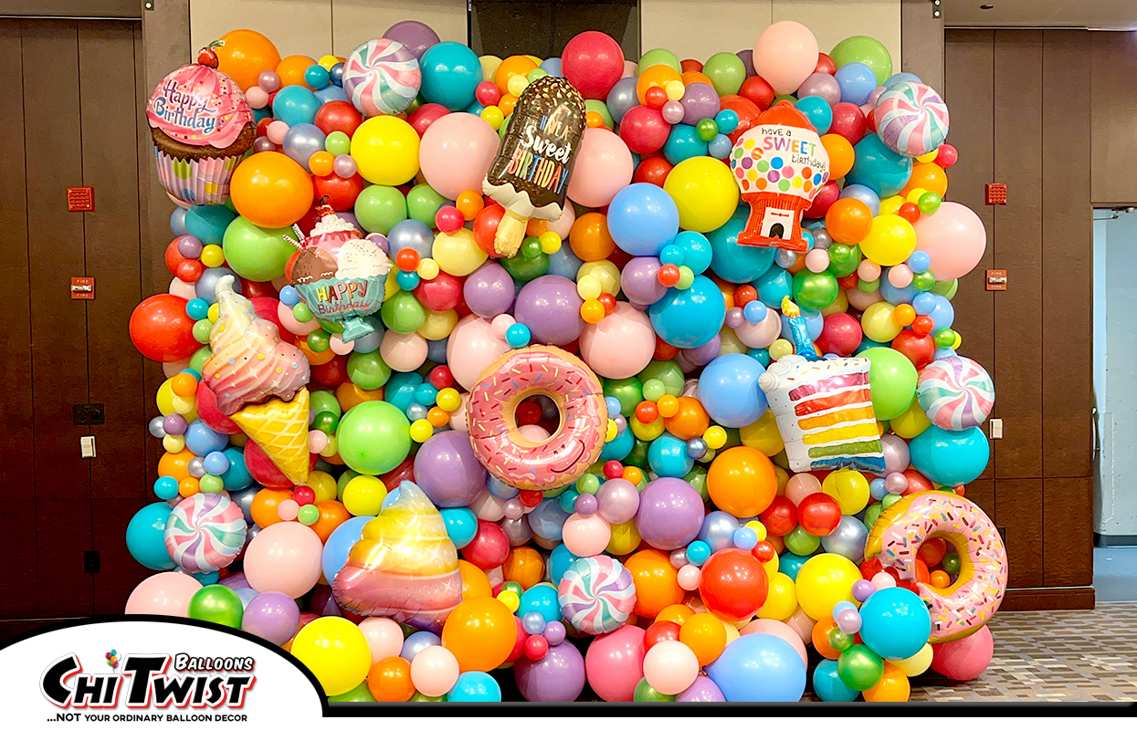 Garland Balloon Wall Candy Theme