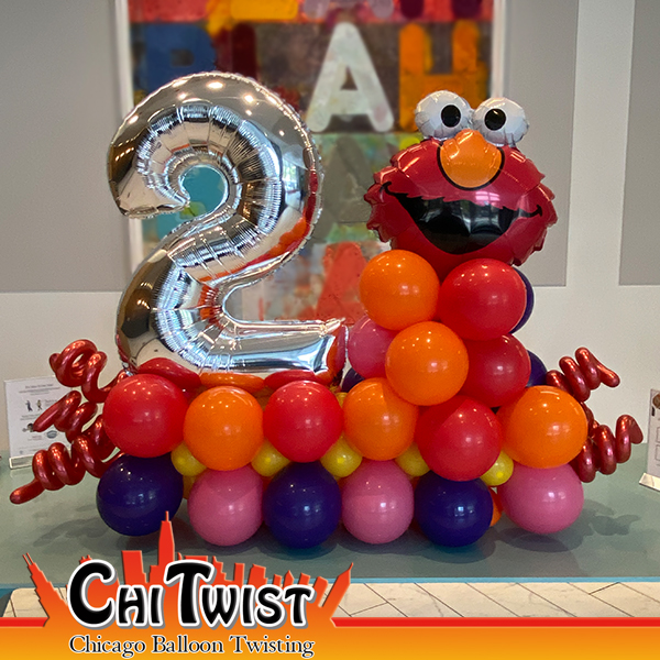 Elmo Balloon Centerpiece