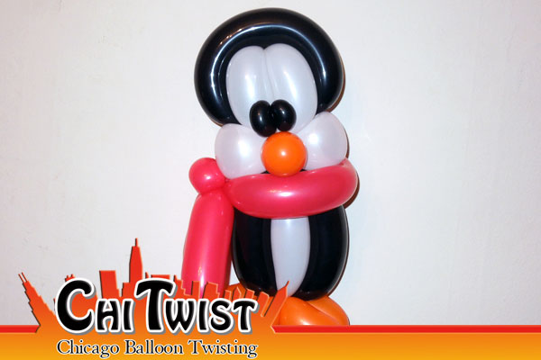 Penguin Christmas Balloon Animal