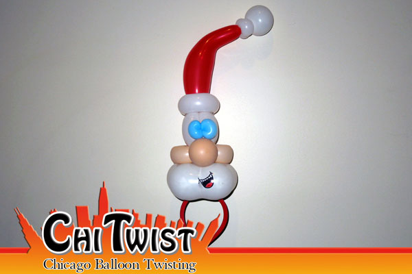 Santa Hairband Christmas Balloon