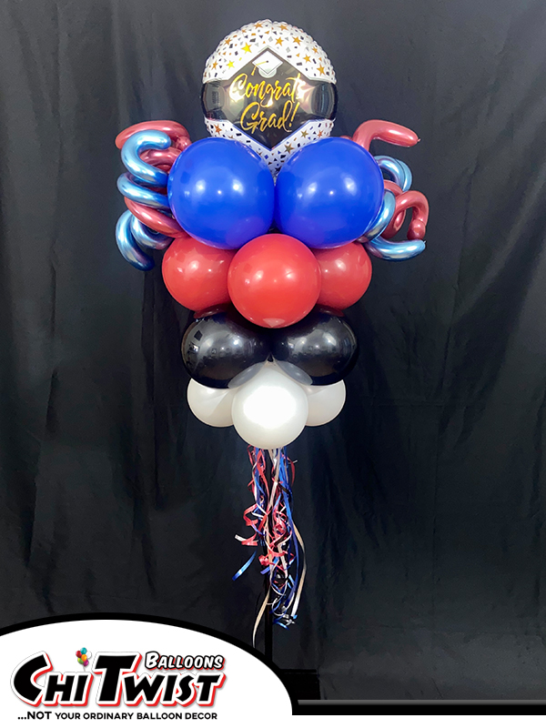 Detailed Graduation Balloon Pole